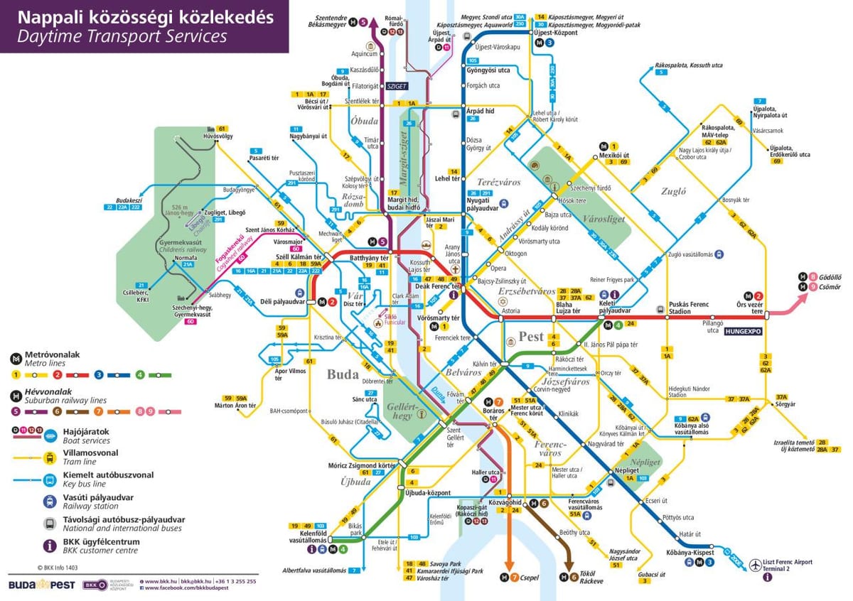 autobus budapešť mapa