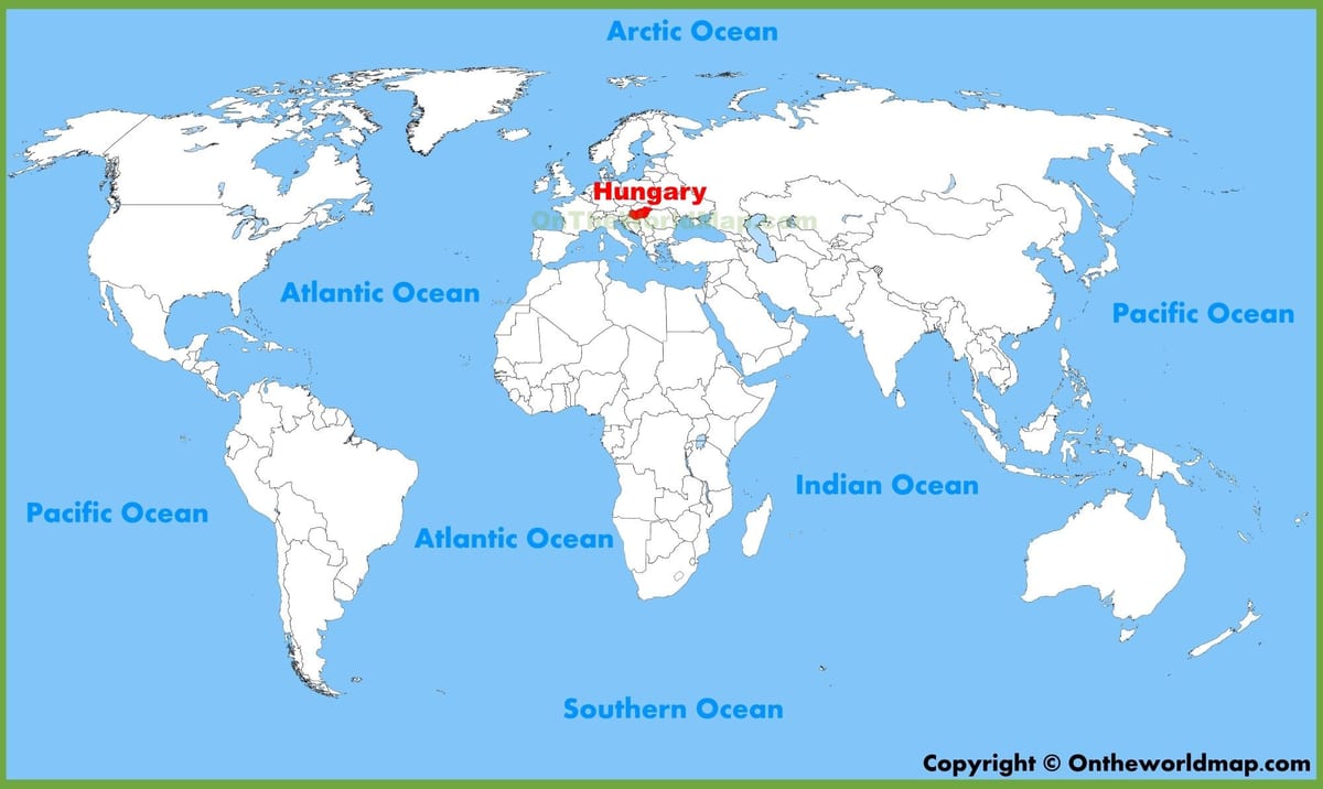 mapa světa maďarsko budapešť