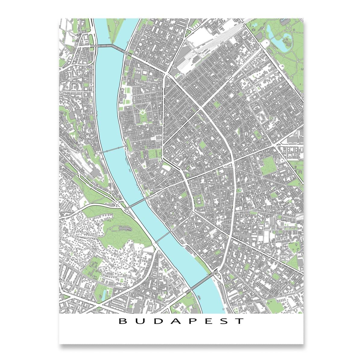 mapa budapešti tisk mapa