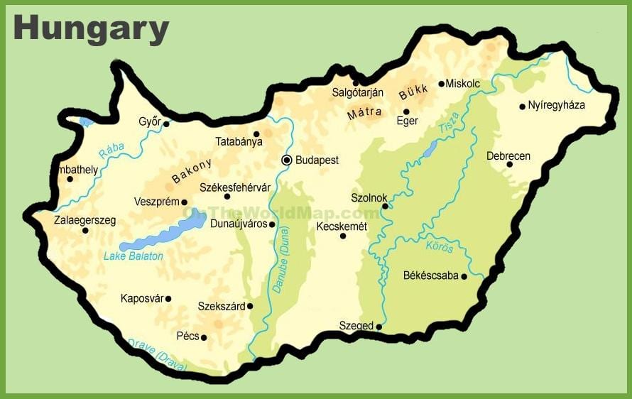 budapesta mapě