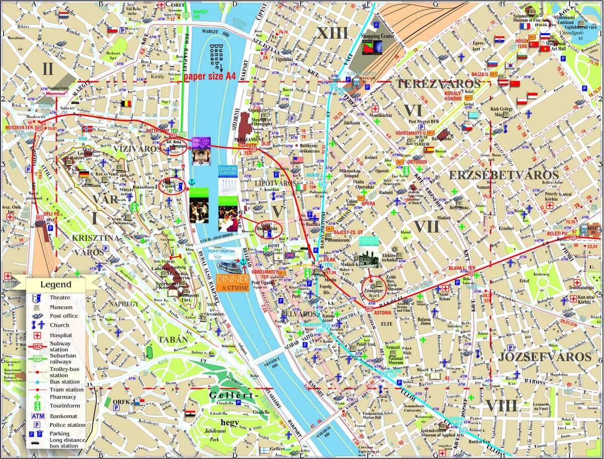 budapest travel map