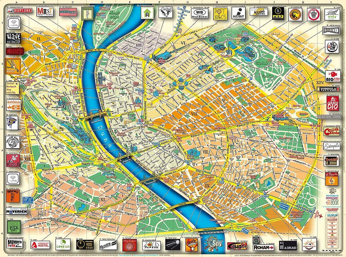 mapa budapest city park