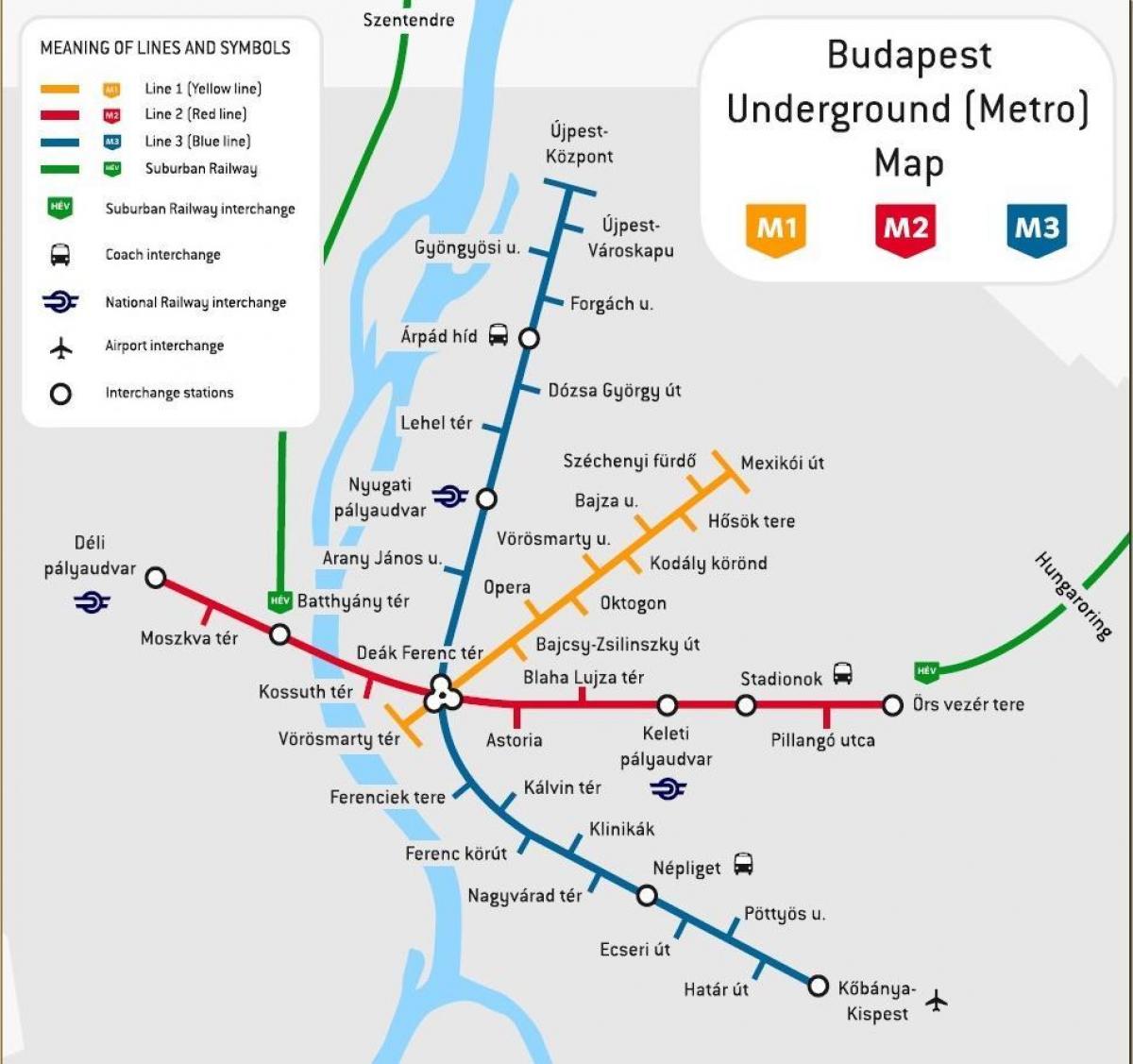 budapešť autobusové nádraží mapě