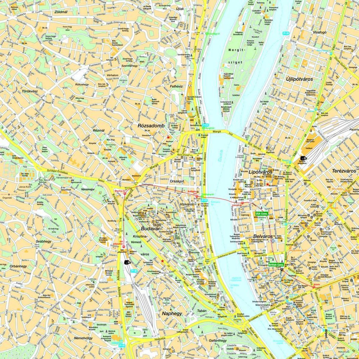 mapa budapešť a okolí