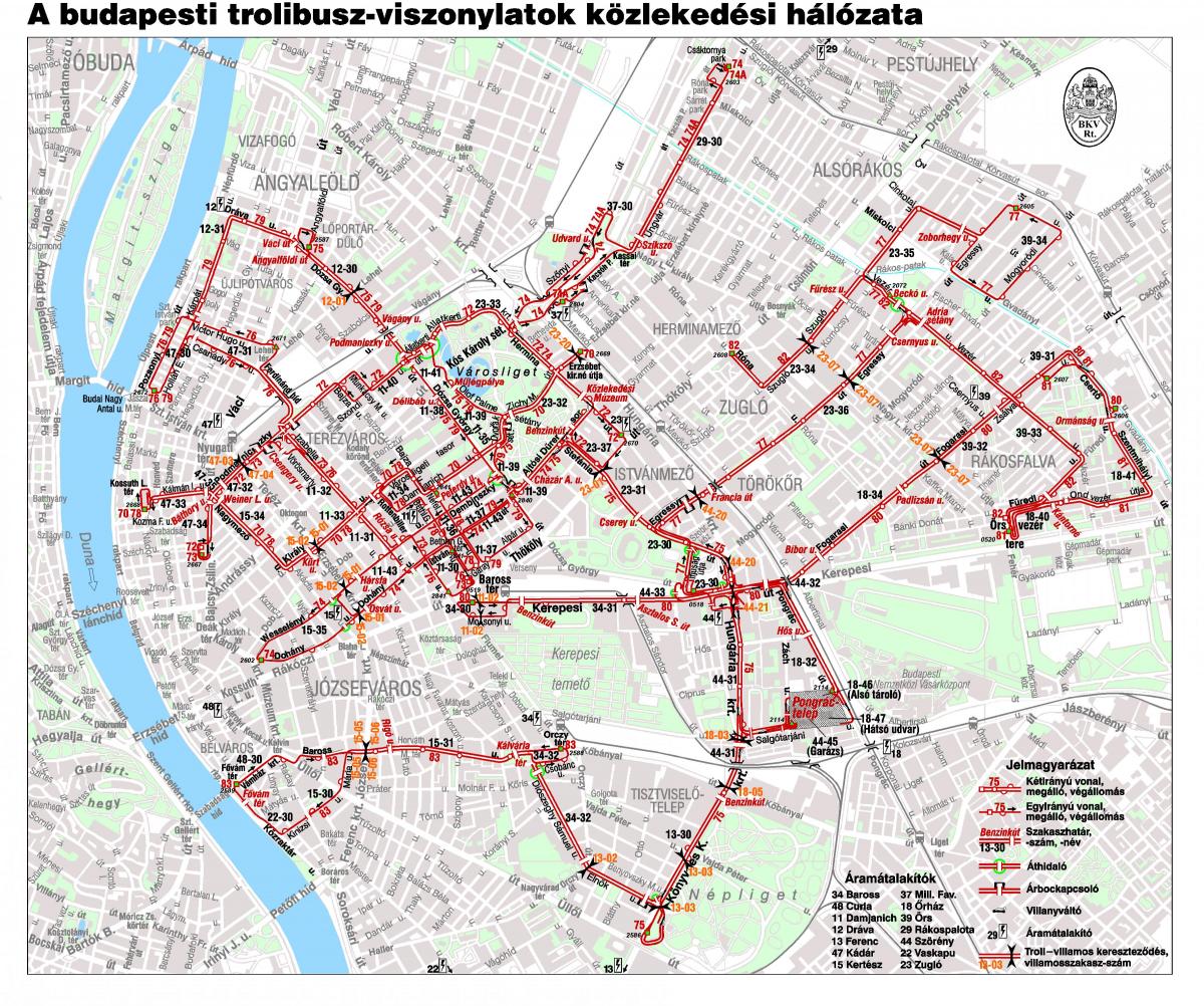 mapa budapešti vozík