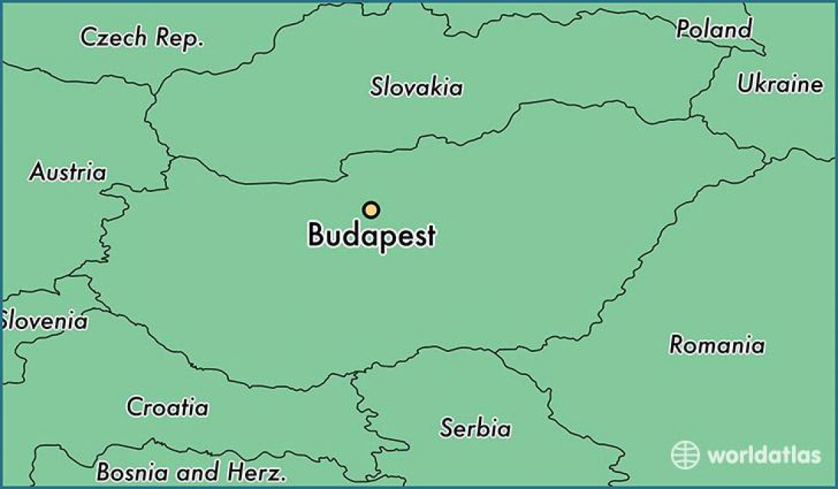 mapa budapešti a okolních zemí