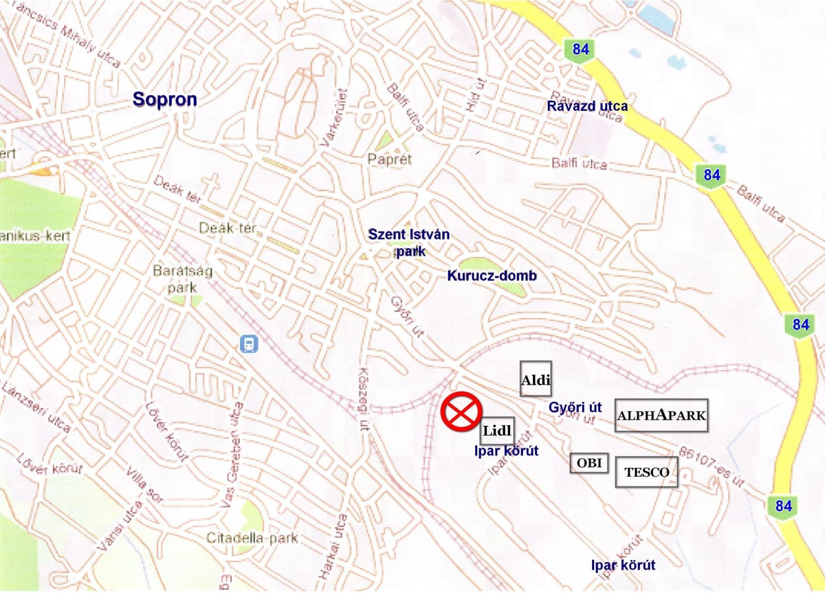 mapa lidl budapešti