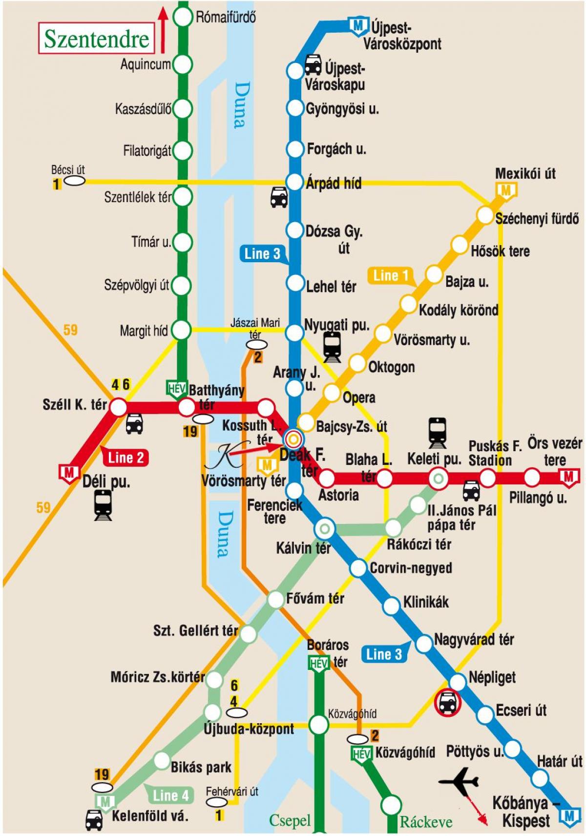 nádraží keleti v budapešti mapě