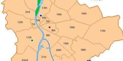 Budapešť 8 okres mapě