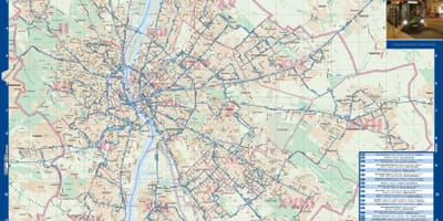 Budapešť noční autobus mapě