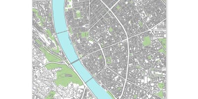 Mapa budapešti tisk mapa
