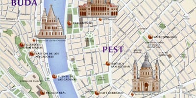 Budapešť památky mapě