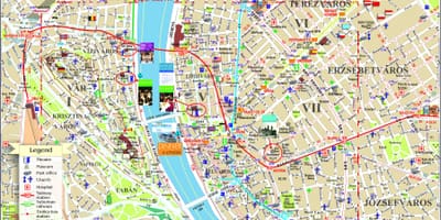 Budapest travel map