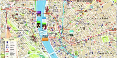 Budapešť věci dělat mapě