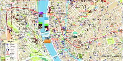 Ulice mapa budapest city centre