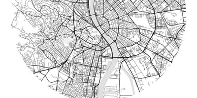 Mapa budapest street art