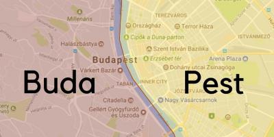 Budapešť čtvrtí mapě