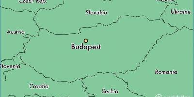 Mapa budapešti a okolních zemí