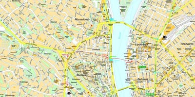 Budapest center mapě